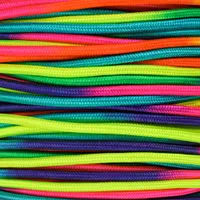 Neon Rainbow 6 mm Polyester Cord