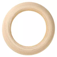 33 mm Macramé Wooden Circle Ring