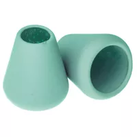 Silicone Turquoise 6 mm Cord End Cone