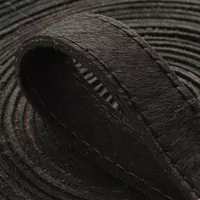 Black Flat Leather Strap 20mm