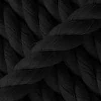Black Twisted Cotton Rope - Ø 14 mm