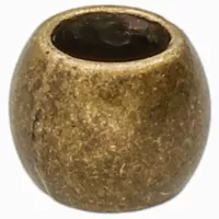 Round Metal Bead - Antique Brass