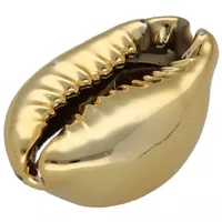 Metal Bead Sea Shell - Gold
