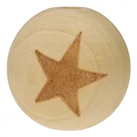 20 mm - Wooden Ball Bead Star