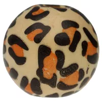 13 mm - Wooden Ball Bead Leopard