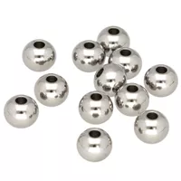 2.5 mm - Stainless Steel Round Bead - Silver