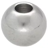 2 mm - Stainless Steel Round Bead - Silver