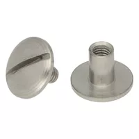 'Stainless Steel' 6 mm x 4 mm Chicago Screw