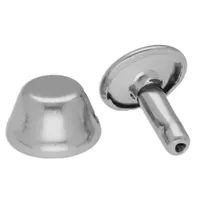 'Nickel Plated' 8 mm x 3 mm Cone Rivet