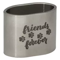 Stainless Steel Cord Tube 'Friends Forever' 20 mm