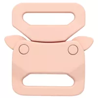 Pastel Pink Silicone 20 mm Safety Buckle