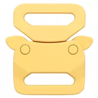 Yellow Silicone 20 mm Safety Buckle
