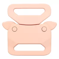 Pastel Pink Silicone 25 mm Safety Buckle