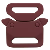 Maroon Silicone 25 mm Safety Buckle