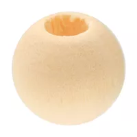 Natural 10 x 4 mm Wooden Ball
