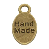Antique Brass "Hand Made" Charm
