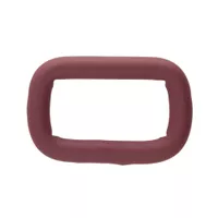 Maroon Silicone 20 x 4 mm Stainless Steel Square Ring