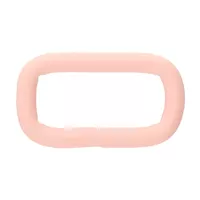 Pastel Pink Silicone 25 x 4 mm Stainless Steel Square Ring