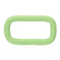 Green Silicone 25 x 4 mm Stainless Steel Square Ring