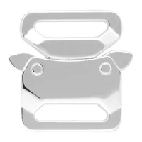 25 mm Shiny Silver Safe Lock Buckle