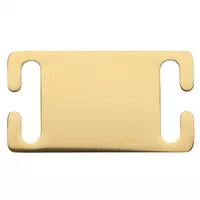 Stainless Steel - Name Tag  'Gold' - 45 mm