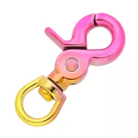 Swivel eye Clip Carabiner 'Pink & Yellow' 60 mm