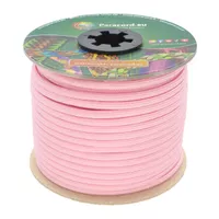 White & Pastel Pink Stripes Paracord 550 Type III - 30 mtr