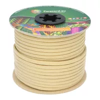 White & Gold Stripes Paracord 550 Type III - 30 mtr