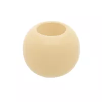 Round Plastic Bead - Pastel Yellow