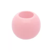 Round Plastic Bead - Pastel Pink