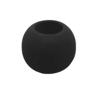 Round Plastic Bead - Black