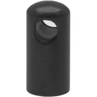 4 mm Black End Cap With Hole 