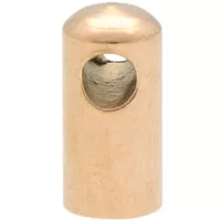 4 mm Gold End Cap With Hole 