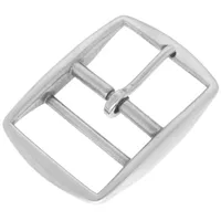 Stainless Steel 40 mm Belt Buckle double-barred