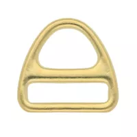 Harness Triangle D-ring 20 x 4 mm Brass