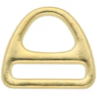 Harness Triangle D-ring 25 x 4 mm Brass