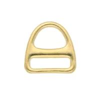 Harness Triangle D-ring 15 x 4 mm Brass