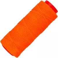 Neon Orange Politer Waxed Polyester Cord 1mm - 100 Meter