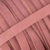 20 mm Pastel Pink Greased Leather Band (Pull-Up Leather) per meter