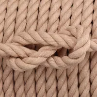 Nude Beige Cotton Twisted Rope - Ø 10 mm