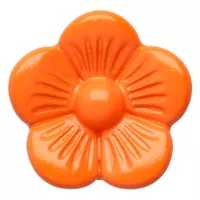 Slider Bead Flower - Orange