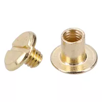 Chicago Screw Brass Plated - 10 | 50 | 100 Pieces
