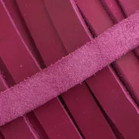 15 mm Pink Greased Leather Band (Pull-Up Leather) per meter