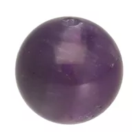 Round Amethyst Mineral Bead - 8 x 8 mm, 1 mm
