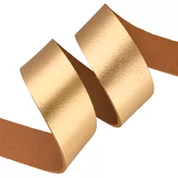 Rose Gold 30 mm Metallic Leather Strap - Ca. 120 cm