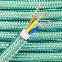 Sea Green Braided Electric Cable - Ø 7mm