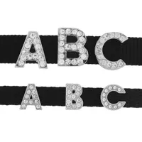 Alphabet and Symbol Beads Shiny Silver