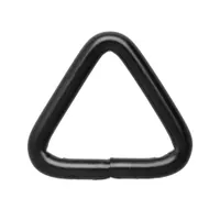 Delta Triangle Ring Steel 25 x 4 mm Black