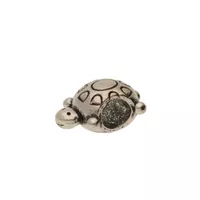 Metal Bead Turtle - Silver