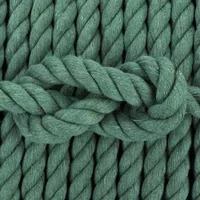 Teal Cotton Twisted Rope - Ø 10 mm